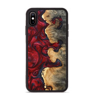 iPhone Xs Max Wood Phone Case - Cortney (Red, 820369)