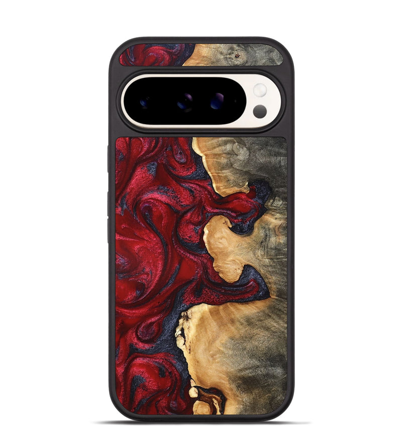 Pixel 9 Pro Wood Phone Case - Cortney (Red, 820369)