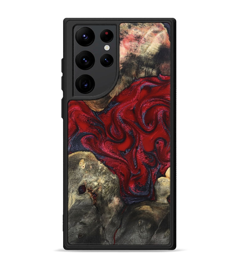 Galaxy S22 Ultra Wood Phone Case - Zyon (Red, 820370)