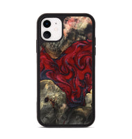 iPhone 11 Wood Phone Case - Zyon (Red, 820370)
