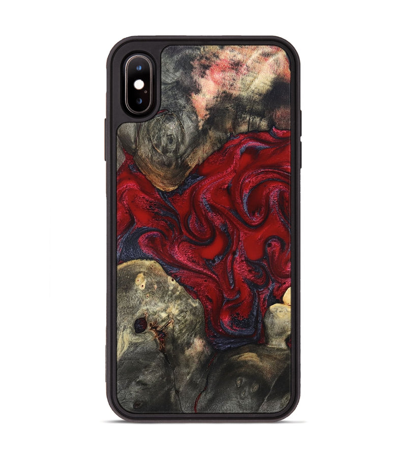 iPhone Xs Max Wood Phone Case - Zyon (Red, 820370)