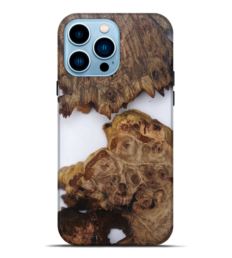iPhone 14 Pro Max Wood Live Edge Phone Case - Kati (Clear, 820371)