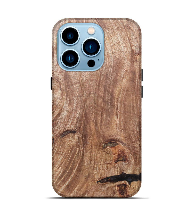 iPhone 14 Pro Wood Live Edge Phone Case - Loula (Wood Burl, 820374)