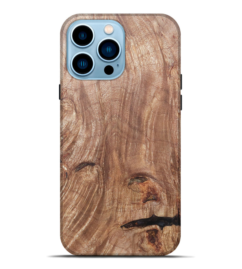 iPhone 14 Pro Max Wood Live Edge Phone Case - Loula (Wood Burl, 820374)
