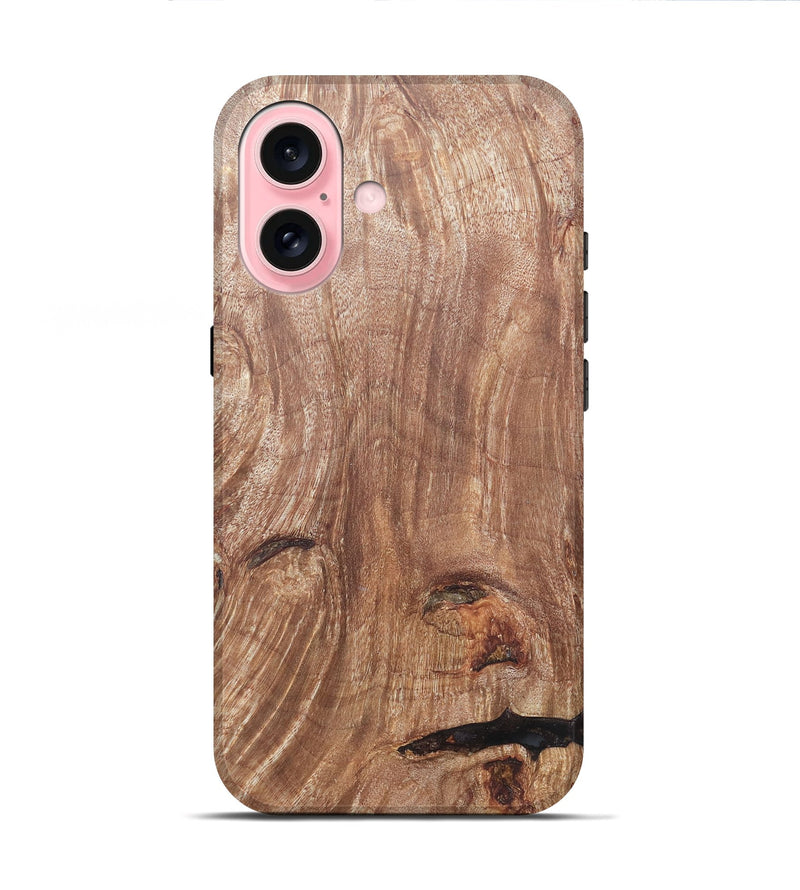 iPhone 16 Wood Live Edge Phone Case - Loula (Wood Burl, 820374)