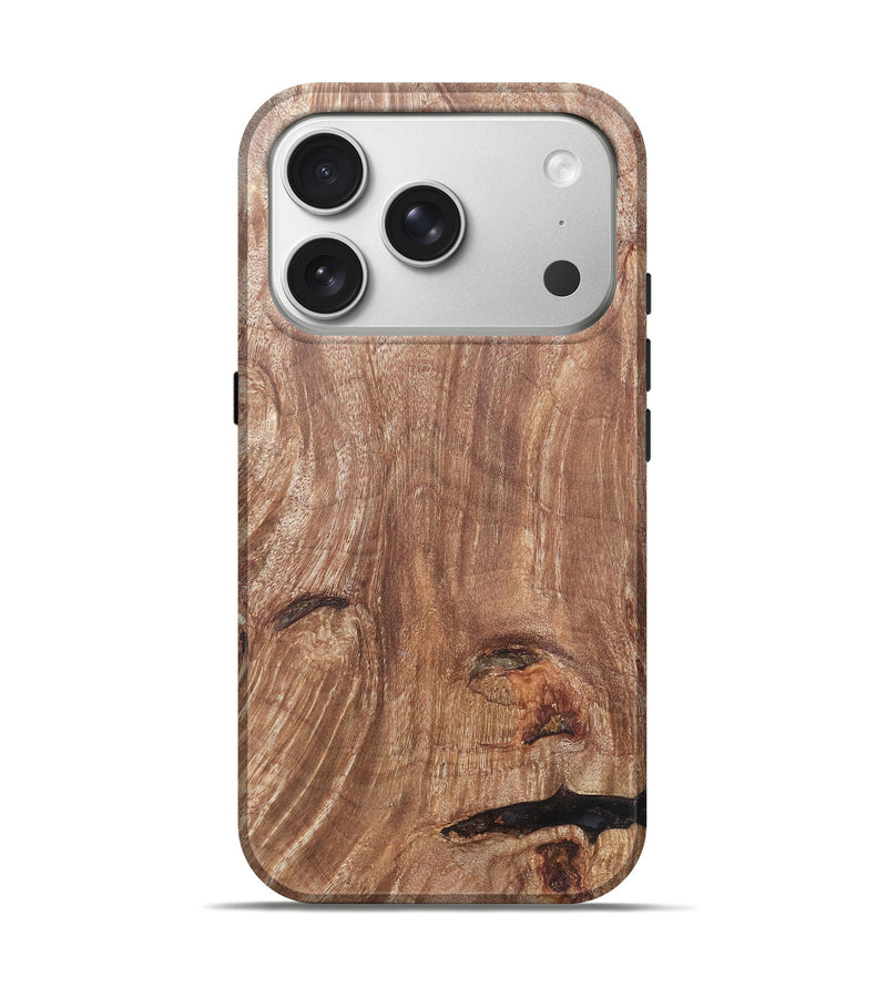iPhone 17 Pro Wood Live Edge Phone Case - Loula (Wood Burl, 820374)