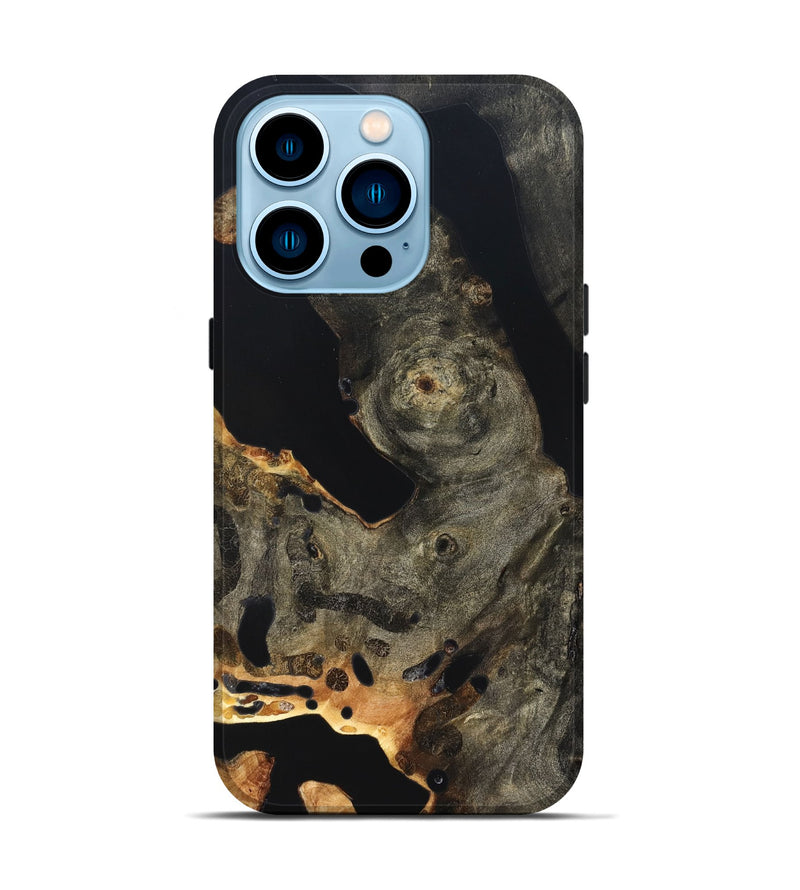 iPhone 14 Pro Wood Live Edge Phone Case - Niki (Wood Burl, 820375)