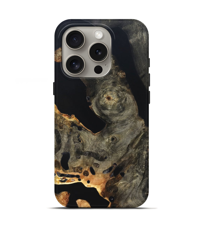 iPhone 16 Pro Wood Live Edge Phone Case - Niki (Wood Burl, 820375)