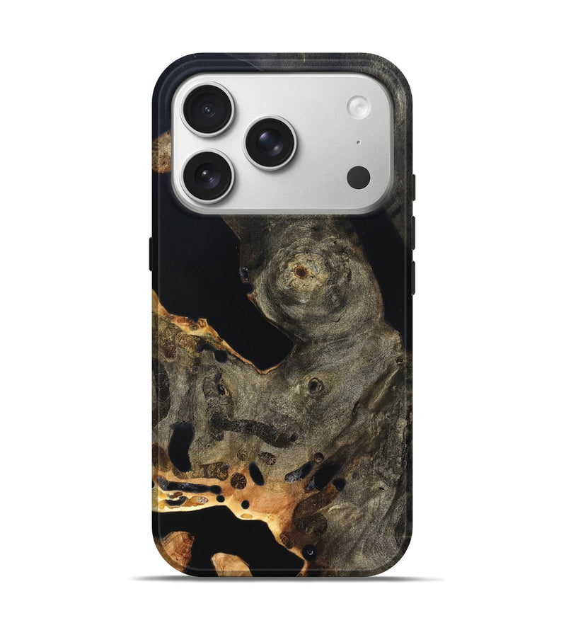 iPhone 17 Pro Wood Live Edge Phone Case - Niki (Wood Burl, 820375)