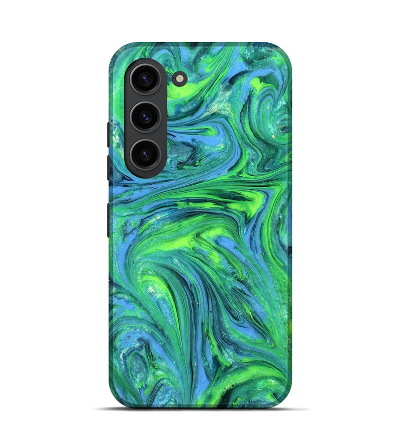 Galaxy S23 ResinArt Live Edge Phone Case - Rogelio (Neon, 820380)