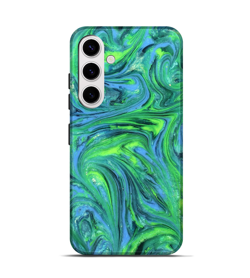 Galaxy S25 ResinArt Live Edge Phone Case - Rogelio (Neon, 820380)
