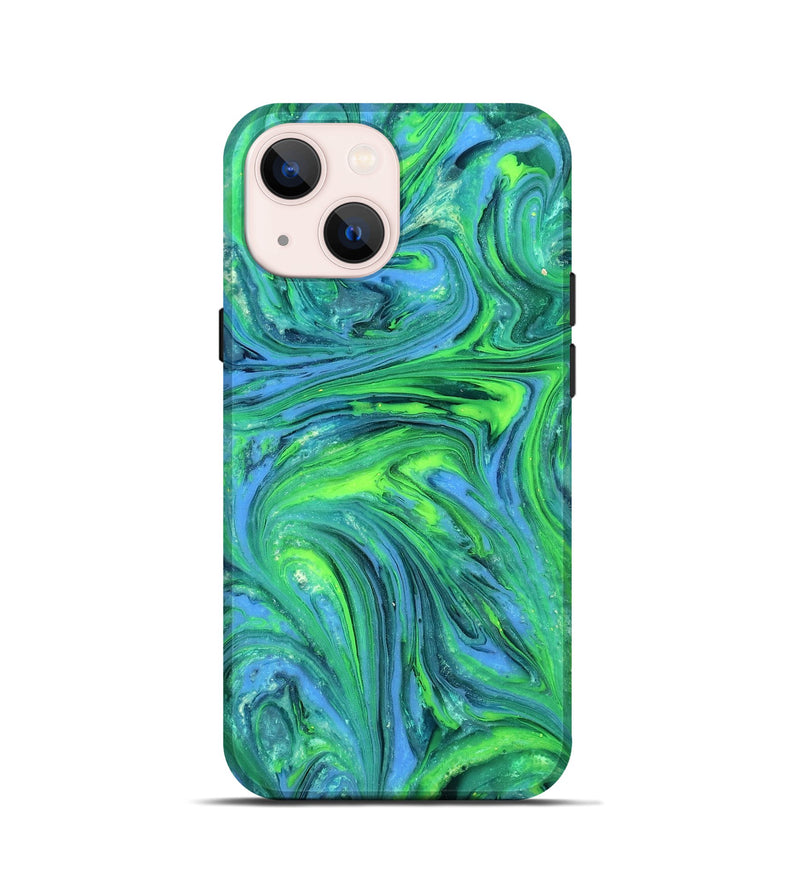 iPhone 13 mini ResinArt Live Edge Phone Case - Rogelio (Neon, 820380)