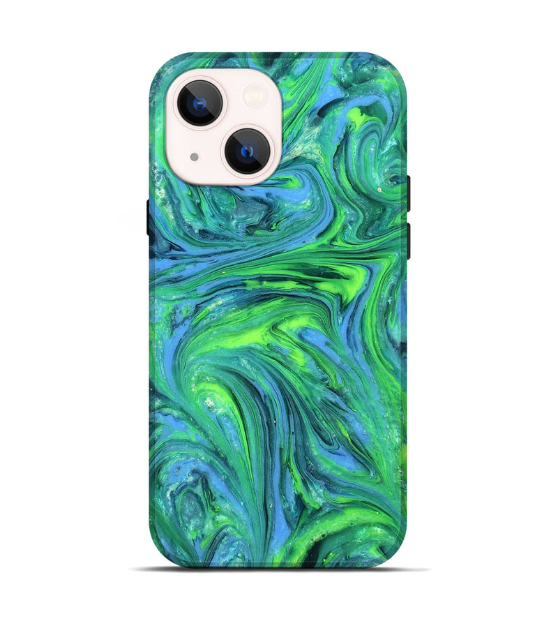 iPhone 14 ResinArt Live Edge Phone Case - Rogelio (Neon, 820380)