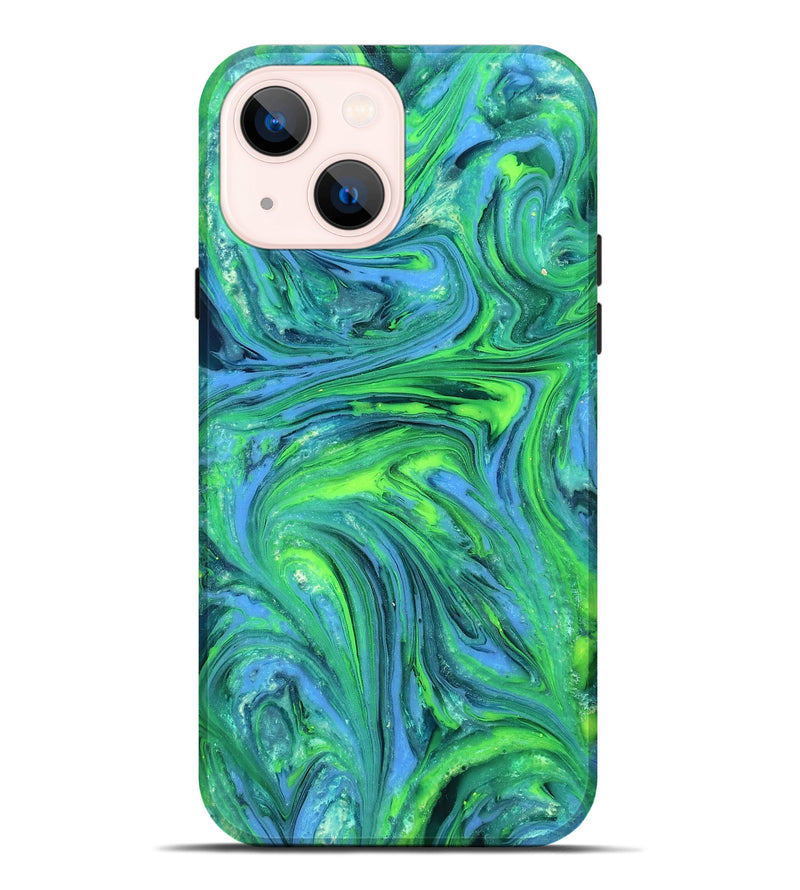 iPhone 14 Plus ResinArt Live Edge Phone Case - Rogelio (Neon, 820380)