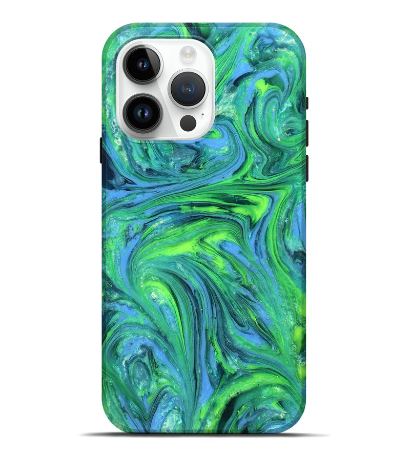 iPhone 15 Pro Max ResinArt Live Edge Phone Case - Rogelio (Neon, 820380)
