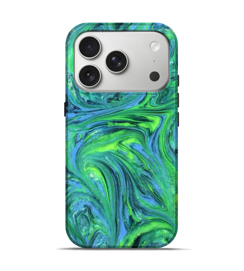 iPhone 17 Pro ResinArt Live Edge Phone Case - Rogelio (Neon, 820380)