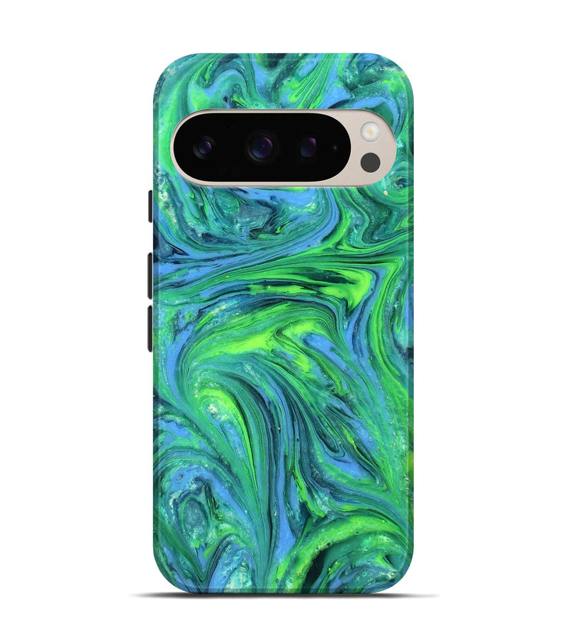 Pixel 10 ResinArt Live Edge Phone Case - Rogelio (Neon, 820380)