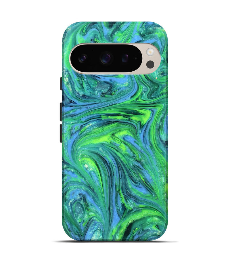 Pixel 9 Pro ResinArt Live Edge Phone Case - Rogelio (Neon, 820380)