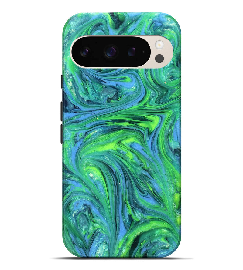 Pixel 9 Pro XL ResinArt Live Edge Phone Case - Rogelio (Neon, 820380)