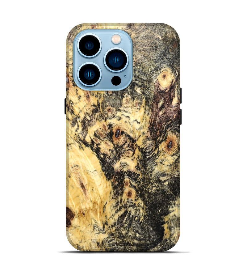 iPhone 14 Pro Wood Live Edge Phone Case - Trevin (Wood Burl, 820381)