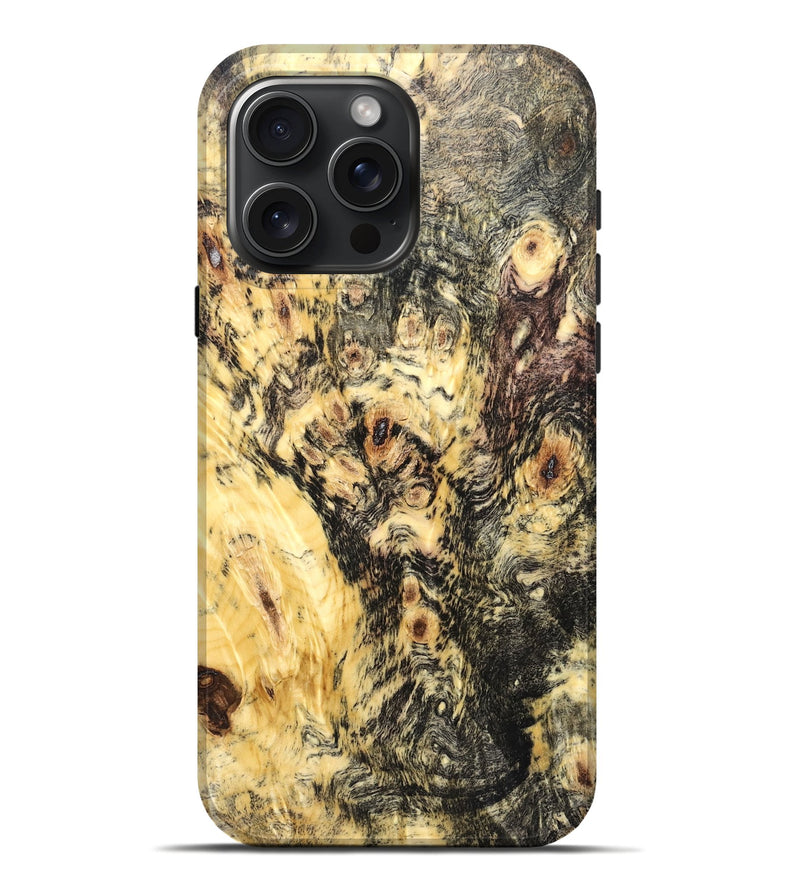 iPhone 16 Pro Max Wood Live Edge Phone Case - Trevin (Wood Burl, 820381)