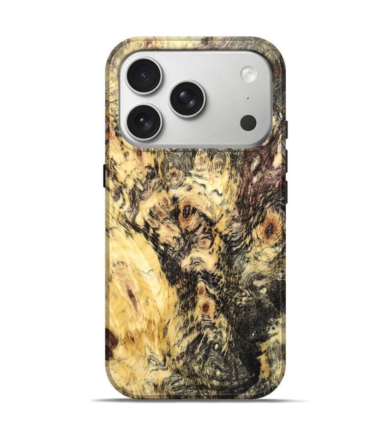 iPhone 17 Pro Wood Live Edge Phone Case - Trevin (Wood Burl, 820381)