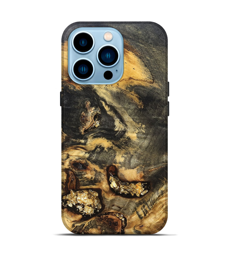 iPhone 14 Pro Wood Live Edge Phone Case - Otis (Wood Burl, 820382)