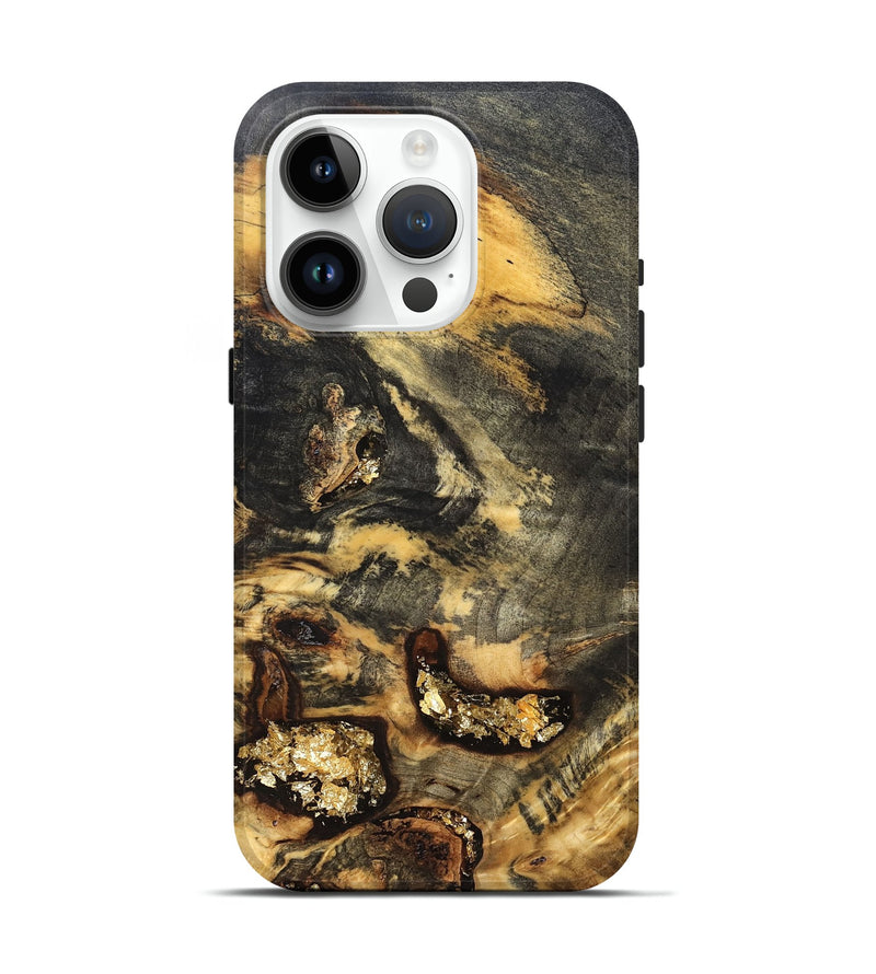 iPhone 15 Pro Wood Live Edge Phone Case - Otis (Wood Burl, 820382)
