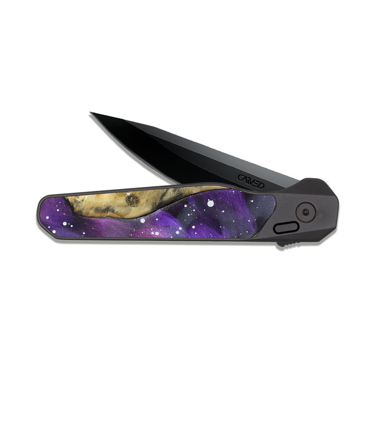 EDC Dark Slate Wood Pocket Knife - Miya (Cosmos, 820385)