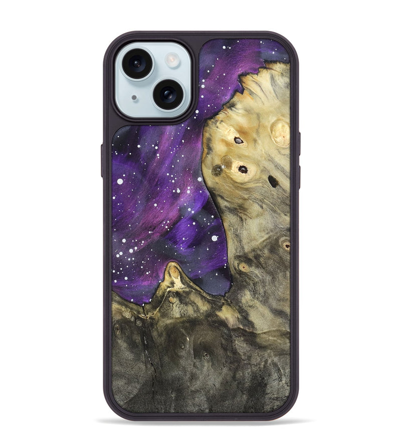 iPhone 15 Plus Wood Phone Case - Miya (Cosmos, 820385)