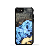 iPhone SE Wood Phone Case - Emir (Blue, 820390)