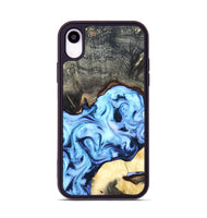 iPhone Xr Wood Phone Case - Emir (Blue, 820390)