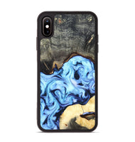 iPhone Xs Max Wood Phone Case - Emir (Blue, 820390)