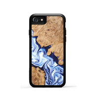 iPhone SE Wood Phone Case - Twila (Blue, 820391)
