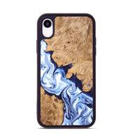 iPhone Xr Wood Phone Case - Twila (Blue, 820391)