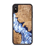 iPhone Xs Max Wood Phone Case - Twila (Blue, 820391)