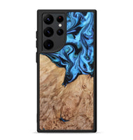 Galaxy S22 Ultra Wood Phone Case - Ruthie (Blue, 820392)