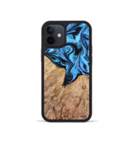 iPhone 12 mini Wood Phone Case - Ruthie (Blue, 820392)