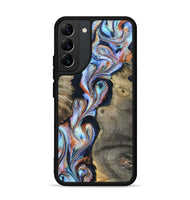 Galaxy S22 Plus Wood Phone Case - Merton (Teal & Gold, 820396)