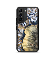 Galaxy S22 Wood Phone Case - Dillion (Teal & Gold, 820397)