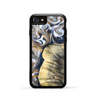 iPhone SE Wood Phone Case - Dillion (Teal & Gold, 820397)