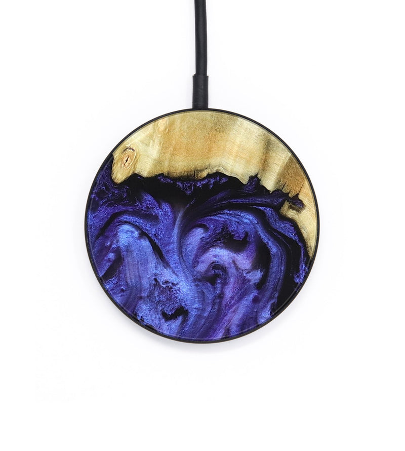 Circle Wood Wireless Charger - Stoney (Purple, 820399)
