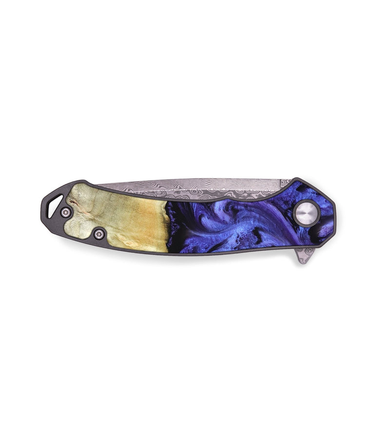 EDC Wood Pocket Knife - Stoney (Purple, 820399)