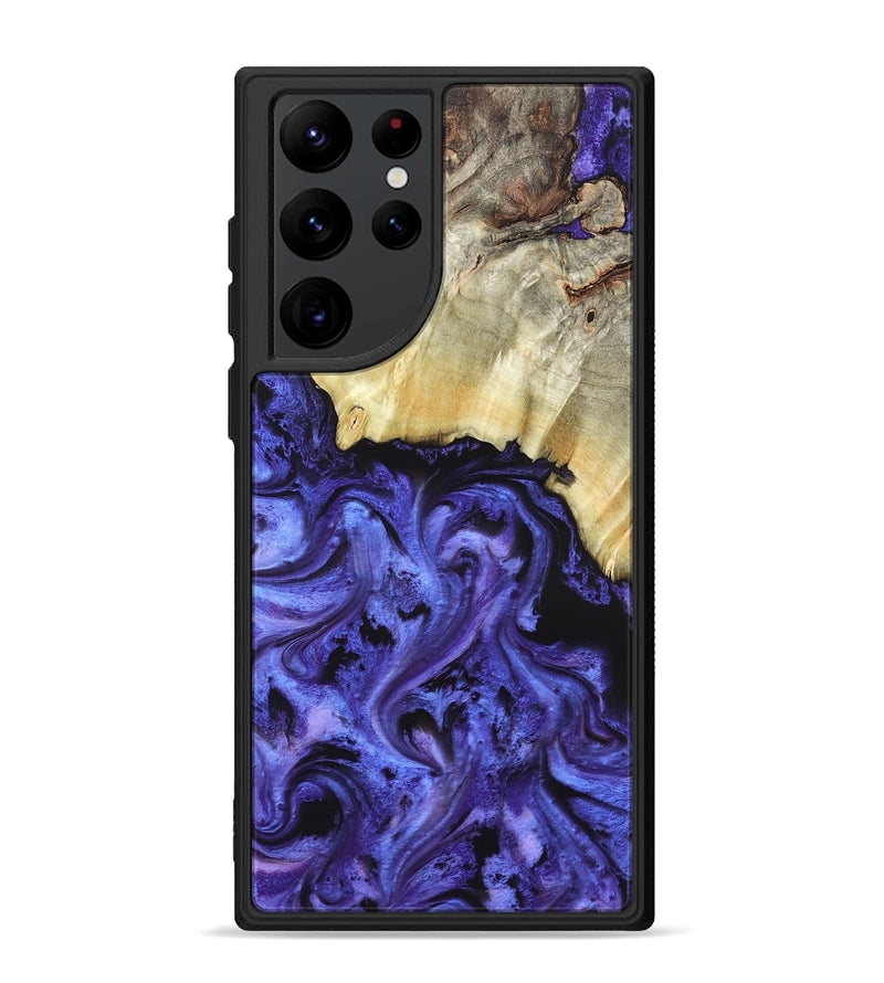 Galaxy S22 Ultra Wood Phone Case - Stoney (Purple, 820399)