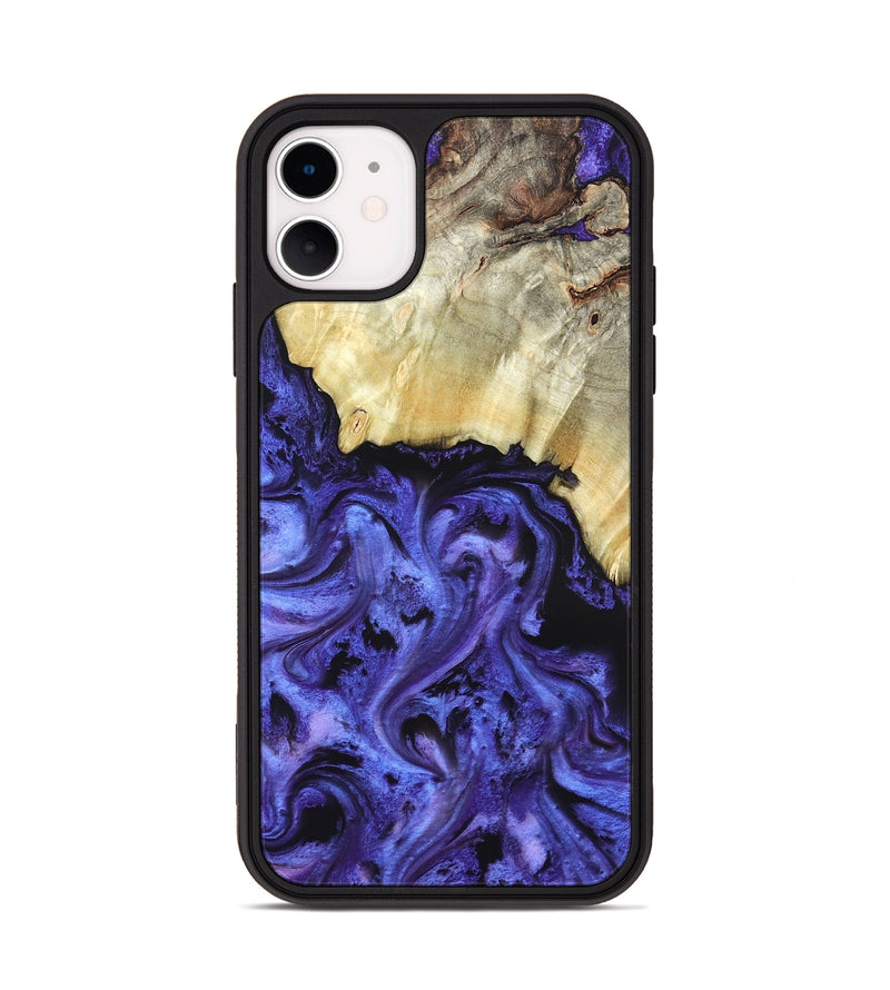 iPhone 11 Wood Phone Case - Stoney (Purple, 820399)