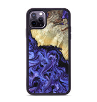 iPhone 11 Pro Max Wood Phone Case - Stoney (Purple, 820399)