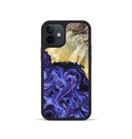iPhone 12 mini Wood Phone Case - Stoney (Purple, 820399)