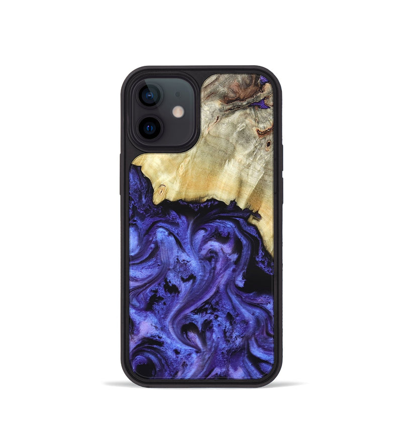 iPhone 12 mini Wood Phone Case - Stoney (Purple, 820399)