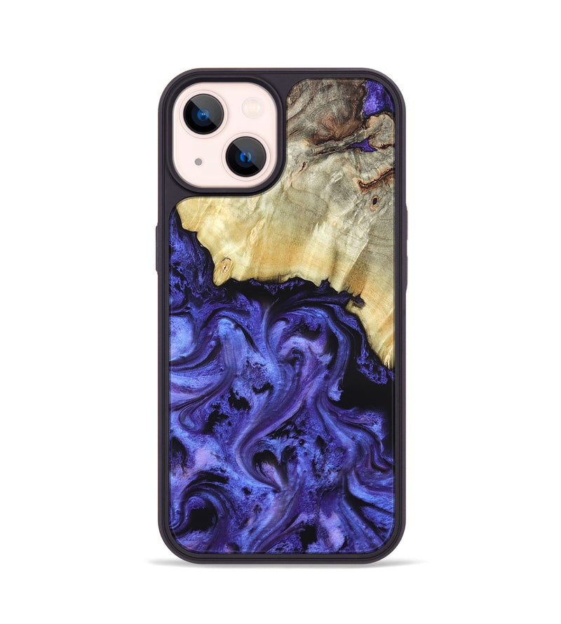 iPhone 14 Wood Phone Case - Stoney (Purple, 820399)