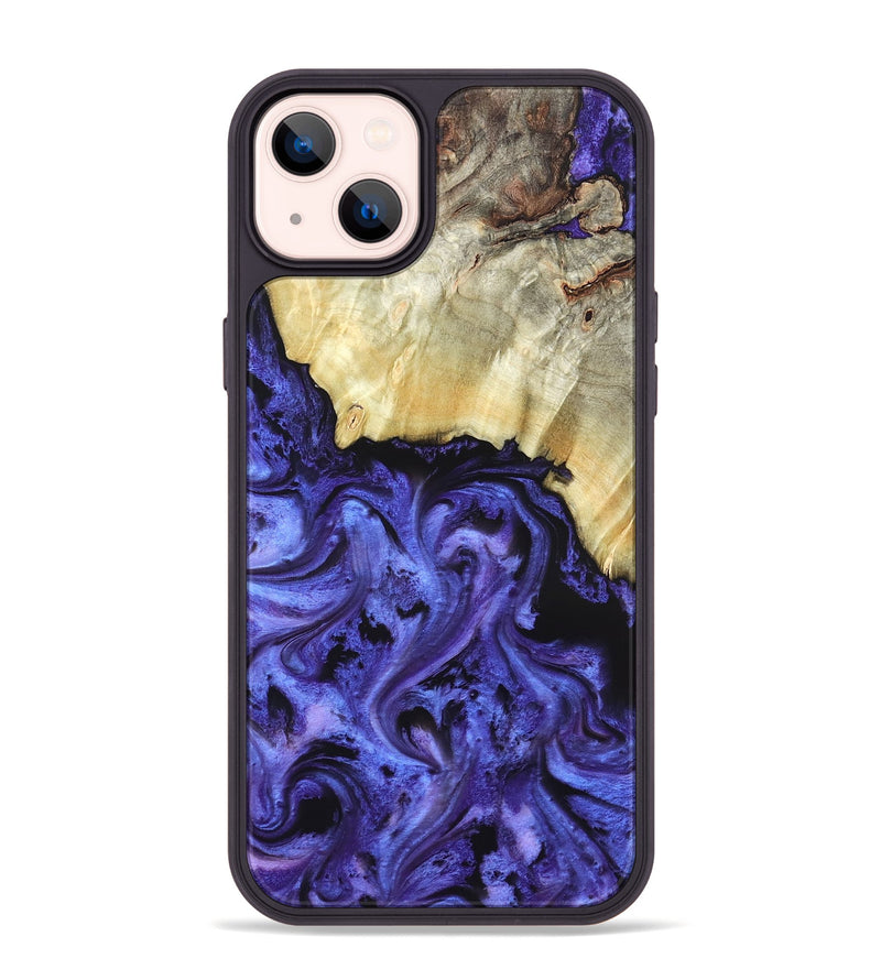 iPhone 14 Plus Wood Phone Case - Stoney (Purple, 820399)